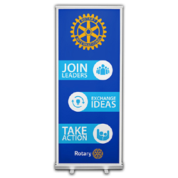 Rotary Organizing Principles Retractable Banner